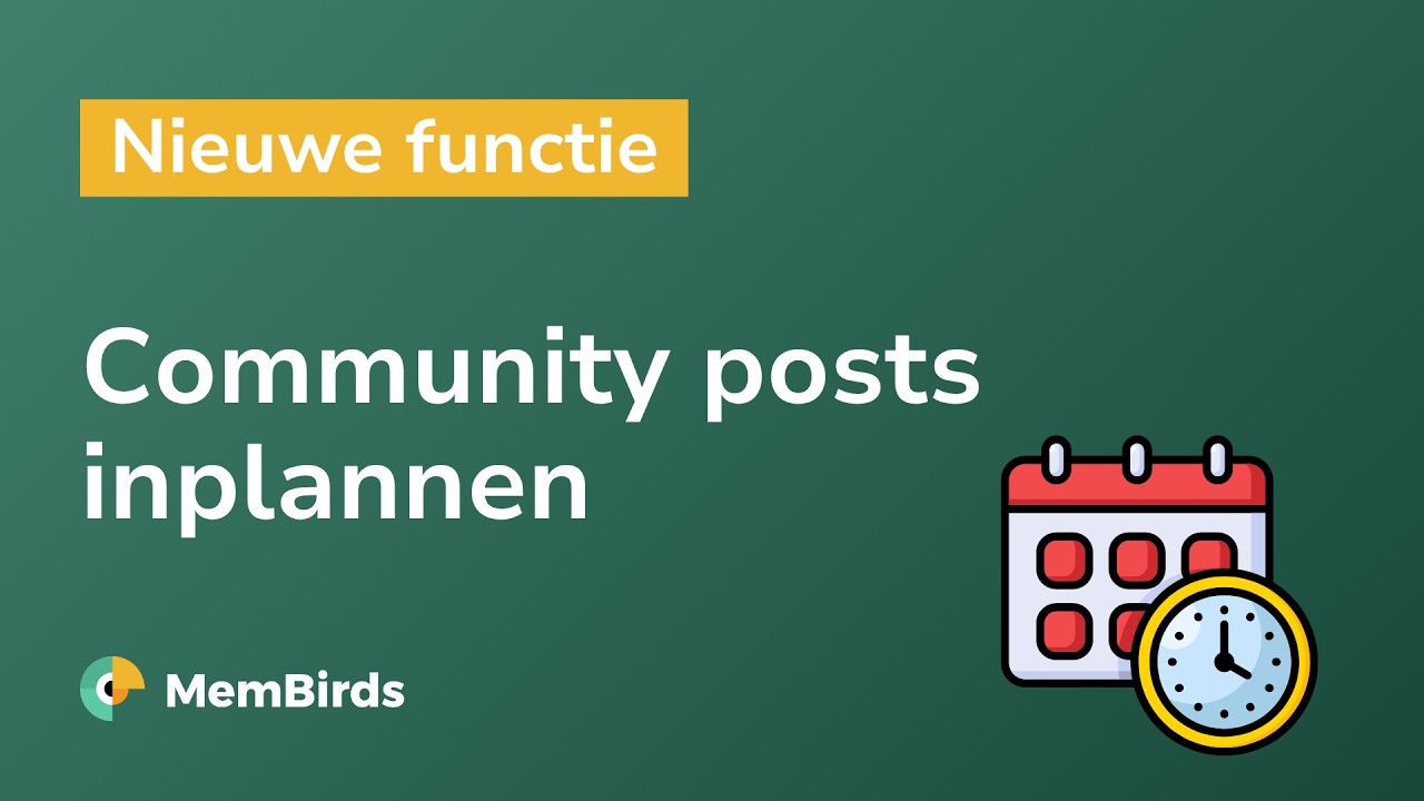 Community posts inplannen