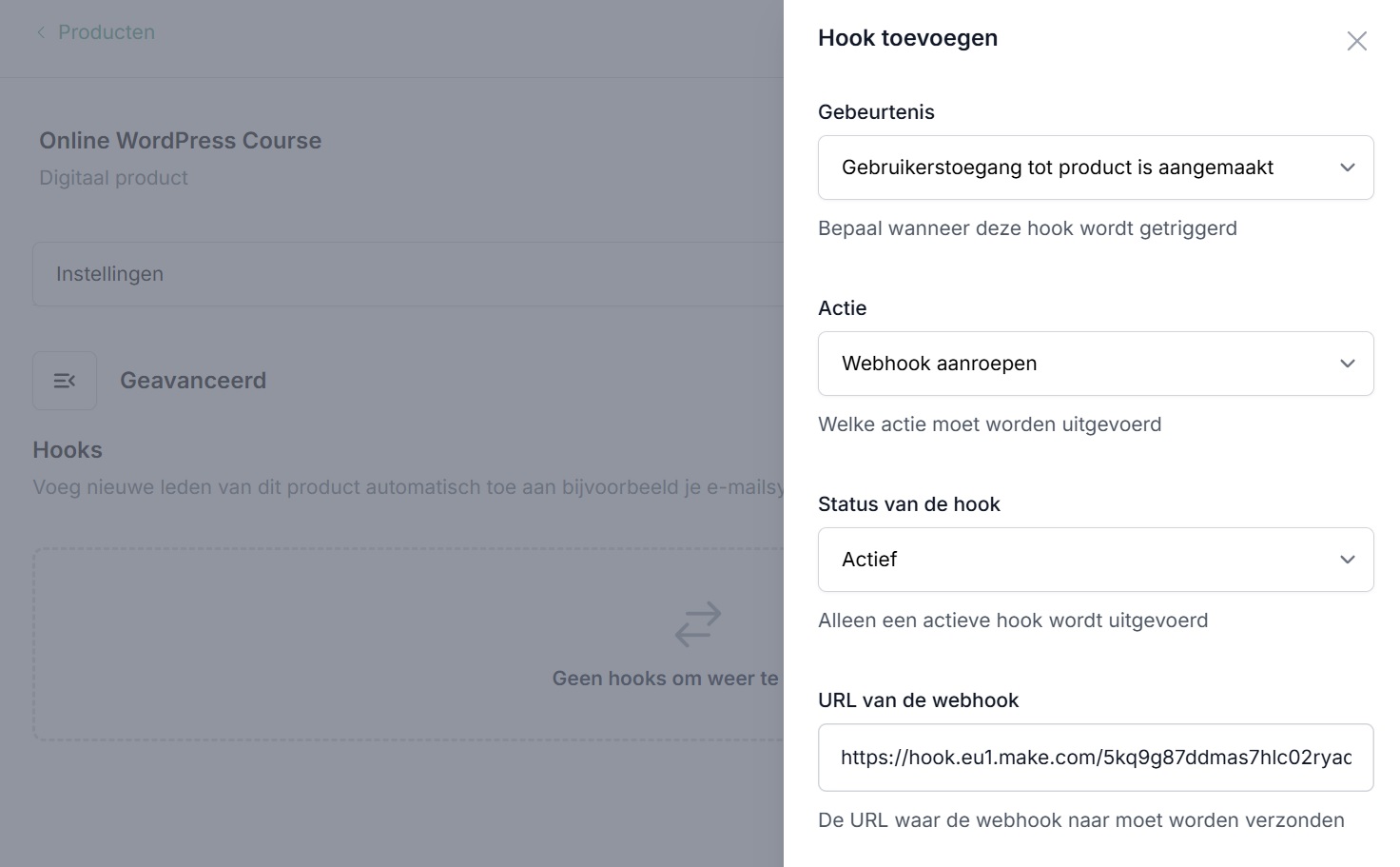 MemBirds Make webhook