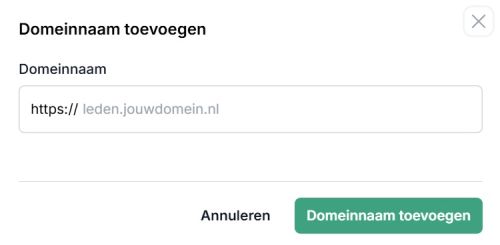 MemBirds domein toevoegen